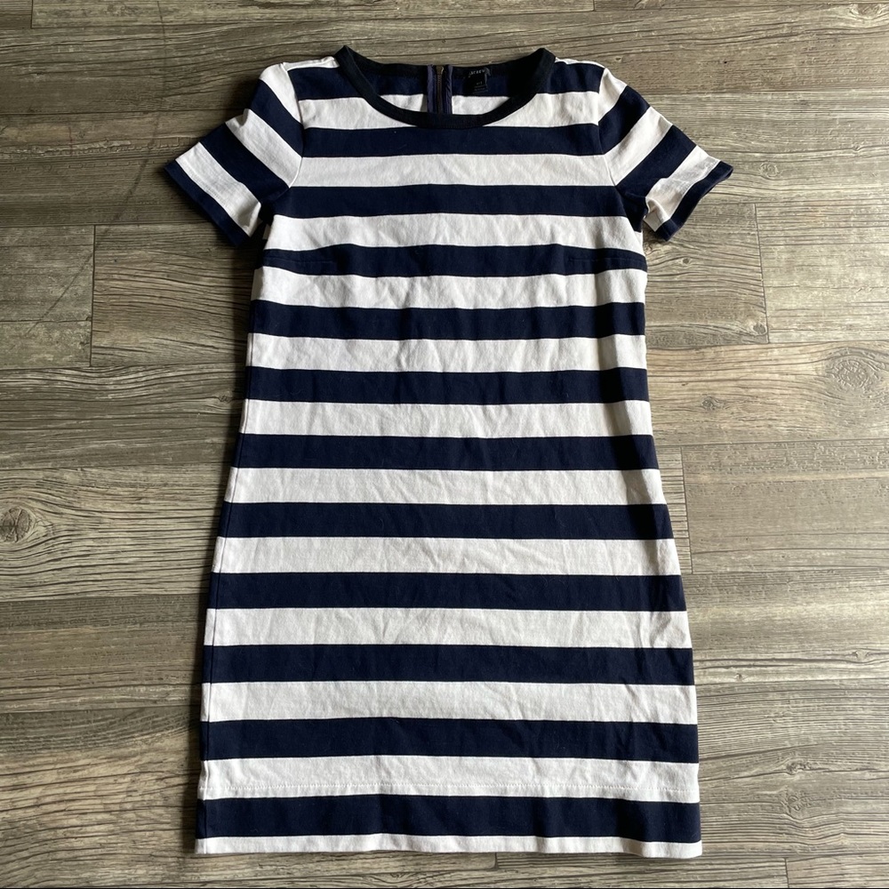 J Crew Stripped Shirt Dress